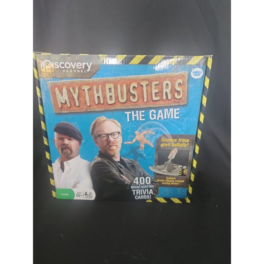 Discovery Channel Mythbusters Board Game Complete Buster Catapult Science